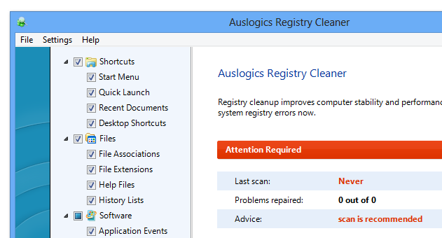 Auslogics Registry Cleaner скачать