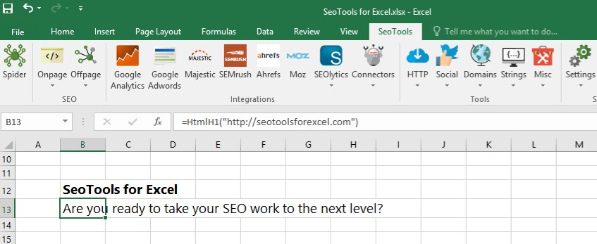 SeoTools For Excel