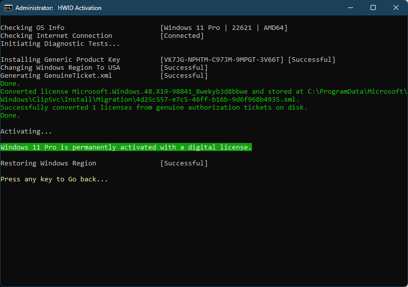 Microsoft Activation Scripts